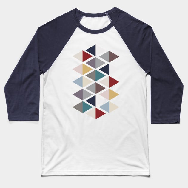 Scandinavian triangles 2 Baseball T-Shirt by hedehede
